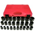 K-Tool International 1/2" Drive Socket Set, Metric, 26 pcs KTI-38101